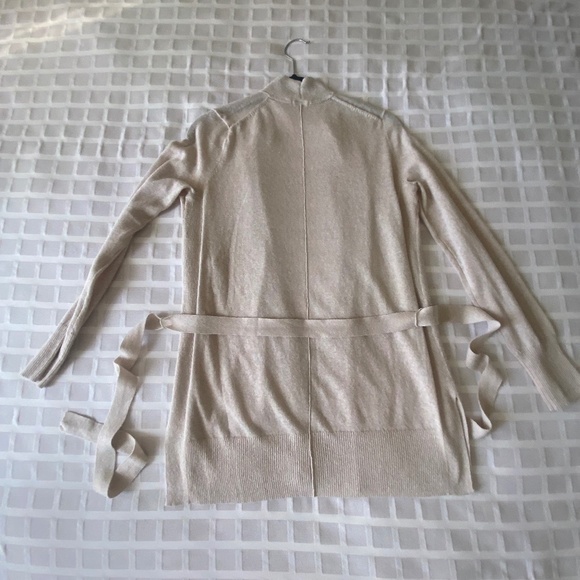 Gap Linen Blend Cardigan Light Tan - Picture 5 of 9